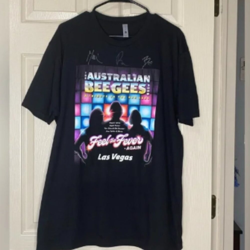 Bee Gees New Tribute Tour Band Tee Vegas Australian NL Sz XL
